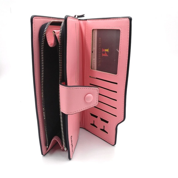 Women Girls Leather Wallet Cards Holder Handbag - Picture 4 of 5